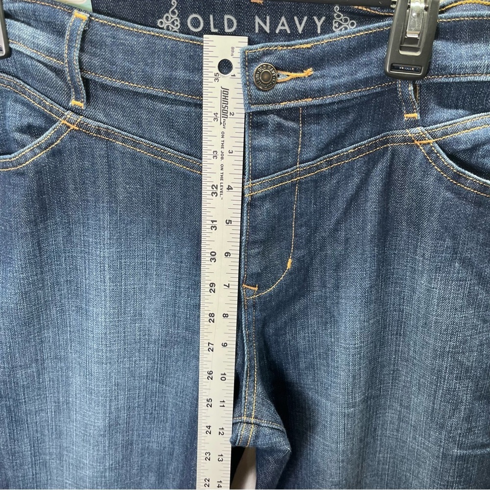 Old Navy Flare Jeans Womens 16 Plus‎ size Blue Denim Wide Leg Stretch Cute 2661 - Picture 6 of 10